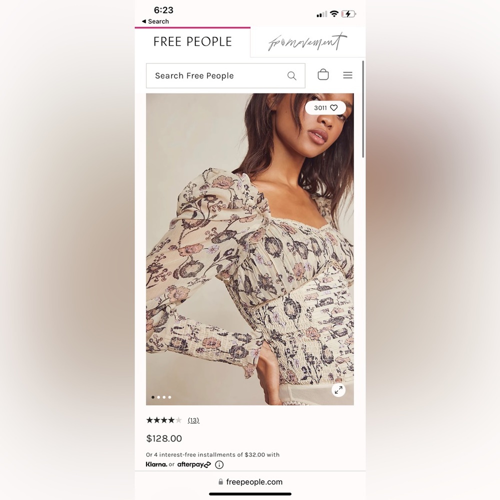 Free people brunch date bodysuit.‎ Brand bew without tags. Retail 128